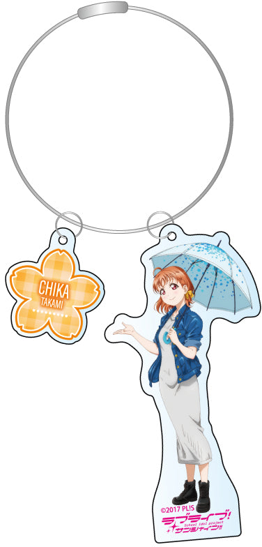 『ラブライブ!スーパースター!! 』ワイヤーキーホルダー 高海千歌 レインコート ver